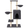 Katzenkratzbaum mit dunkelgrauen Sisalpfosten 117 cm von , Katzenmöbel - Ref: Foro24-172120, Preis: 61,38 €, Rabatt: %