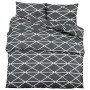 Graues Bettbezug-Set aus Baumwolle, 200 x 200 cm von , Bettbezüge - Ref: Foro24-136047, Preis: 26,67 €, Rabatt: %