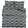 Graues Bettbezug-Set aus Baumwolle, 220 x 240 cm von , Bettbezüge - Ref: Foro24-136051, Preis: 28,17 €, Rabatt: %