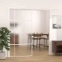 Schiebetür aus ESG-Glas und weißem Aluminium, 102,5 x 205 cm von , Türen für zu Hause - Ref: Foro24-151689, Preis: 180,88 €, ...