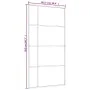 Schiebetür aus ESG-Glas und weißem Aluminium, 102,5 x 205 cm von , Türen für zu Hause - Ref: Foro24-151689, Preis: 180,88 €, ...
