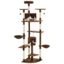 Katzenkratzbaum mit braun-weißem Sisalstamm, 203 cm von , Katzenmöbel - Ref: Foro24-170528, Preis: 145,48 €, Rabatt: %