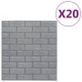 Self-adhesive wallpaper 3D bricks 20 units anthracite by , Painted paper - Ref: Foro24-150722, Price: 57,11 €, Discount: %