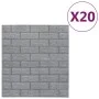 Self-adhesive wallpaper 3D bricks 20 units anthracite by , Painted paper - Ref: Foro24-150722, Price: 53,94 €, Discount: %