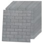 Self-adhesive wallpaper 3D bricks 20 units anthracite by , Painted paper - Ref: Foro24-150722, Price: 57,11 €, Discount: %
