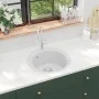 Granite kitchen sink with one white round basin by vidaXL, Sinks - Ref: Foro24-144865, Price: 183,88 €, Discount: %