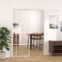 Schiebetür aus gehärtetem Glas und weißem Aluminium 76x205 cm von , Türen für zu Hause - Ref: Foro24-151680, Preis: 153,31 €,...