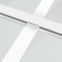 Puerta corredera ESG vidrio y aluminio blanca 76x205 cm