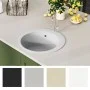 Granite kitchen sink with one white round basin by vidaXL, Sinks - Ref: Foro24-144865, Price: 183,88 €, Discount: %