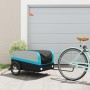 Remolque para bicicleta hierro negro y azul 45 kg by , Bicycle trailers - Ref: Foro24-94051, Price: 89,19 €, Discount: %