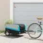 Remolque para bicicleta hierro negro y azul 45 kg de , Remolques para bicicletas - Ref: Foro24-94051, Precio: 87,76 €, Descue...