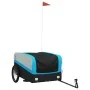 Remolque para bicicleta hierro negro y azul 45 kg de , Remolques para bicicletas - Ref: Foro24-94051, Precio: 87,76 €, Descue...