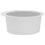 Granite kitchen sink with one white round basin by vidaXL, Sinks - Ref: Foro24-144865, Price: 183,88 €, Discount: %
