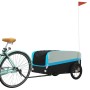 Remolque para bicicleta hierro negro y azul 45 kg by , Bicycle trailers - Ref: Foro24-94051, Price: 89,19 €, Discount: %