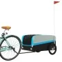 Remolque para bicicleta hierro negro y azul 45 kg de , Remolques para bicicletas - Ref: Foro24-94051, Precio: 87,76 €, Descue...