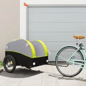 Fahrradanhänger aus schwarzem und grünem Eisen, 45 kg. von , Fahrradanhänger - Ref: Foro24-94137, Preis: 97,04 €, Rabatt: %