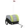 Remolque para bicicleta hierro negro y verde 45 kg de , Remolques para bicicletas - Ref: Foro24-94137, Precio: 97,04 €, Descu...