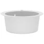 Granite kitchen sink with one white round basin by vidaXL, Sinks - Ref: Foro24-144865, Price: 183,88 €, Discount: %