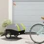 Fahrradanhänger aus schwarzem und grünem Eisen, 30 kg. von , Fahrradanhänger - Ref: Foro24-94123, Preis: 83,66 €, Rabatt: %