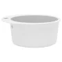 Granite kitchen sink with one white round basin by vidaXL, Sinks - Ref: Foro24-144865, Price: 183,88 €, Discount: %