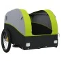 Fahrradanhänger aus schwarzem und grünem Eisen, 30 kg. von , Fahrradanhänger - Ref: Foro24-94123, Preis: 83,66 €, Rabatt: %
