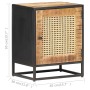 Nachttisch aus rauem Mangoholz, natürlicher Rohrstock 40x30x50cm von vidaXL, Nachttische - Ref: Foro24-323140, Preis: 122,19 ...