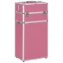 Maletín trolley de maquillaje de aluminio rosa de vidaXL, Neceseres - Ref: Foro24-91823, Precio: 101,31 €, Descuento: %
