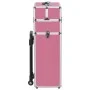 Maletín trolley de maquillaje de aluminio rosa de vidaXL, Neceseres - Ref: Foro24-91823, Precio: 101,31 €, Descuento: %