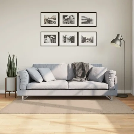 Kurzer, weicher, waschbarer Teppich HUARTE in Sandfarbe, 120x170 cm. von , Teppiche - Ref: Foro24-375057, Preis: 50,66 €, Rab...