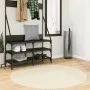 Kurzer, weicher, waschbarer Teppich HUARTE in Creme mit einem Durchmesser von 120 cm. von , Teppiche - Ref: Foro24-375048, Pr...