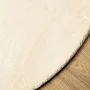 Kurzer, weicher, waschbarer Teppich HUARTE in Creme mit einem Durchmesser von 120 cm. von , Teppiche - Ref: Foro24-375048, Pr...