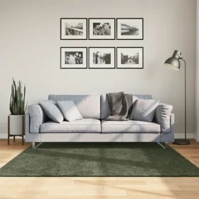 Kurzfloriger, weicher, waschbarer Teppich HUARTE in Waldgrün, 160x160 cm. von , Teppiche - Ref: Foro24-375097, Preis: 99,95 €...
