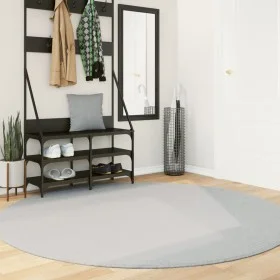 Alfombra de pelo corto suave lavable HUARTE gris Ø 200 cm by , Rugs - Ref: Foro24-375088, Price: 87,41 €, Discount: %