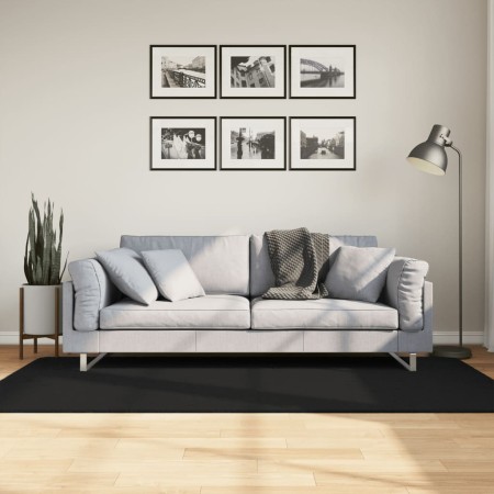 Alfombra de pelo corto suave lavable HUARTE negro 100x200 cm by , Rugs - Ref: Foro24-375112, Price: 71,00 €, Discount: %