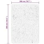 Kurzer, weicher, waschbarer Teppich HUARTE in Blau, 200x280 cm. von , Teppiche - Ref: Foro24-375138, Preis: 94,00 €, Rabatt: %