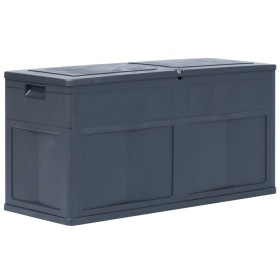 Caja de almacenamiento de jardín 320 L negro