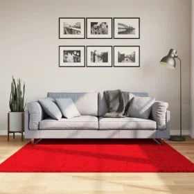 Alfombra de pelo corto suave lavable HUARTE rojo 160x160 cm by , Rugs - Ref: Foro24-375173, Price: 53,97 €, Discount: %