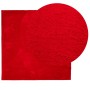 Alfombra de pelo corto suave lavable HUARTE rojo 160x160 cm de , Alfombras - Ref: Foro24-375173, Precio: 54,27 €, Descuento: %
