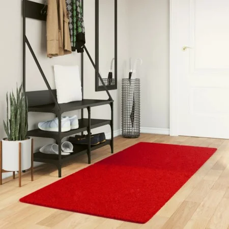 Kurzer, weicher, waschbarer Teppich HUARTE in Rot, 80x200 cm. von , Teppiche - Ref: Foro24-375167, Preis: 34,26 €, Rabatt: %