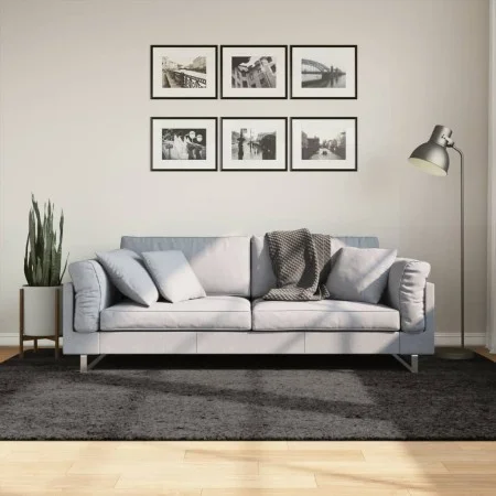 Langflor-Teppich mit glänzendem Aussehen ISTAN in Anthrazit 160x230cm von , Teppiche - Ref: Foro24-375642, Preis: 70,07 €, Ra...