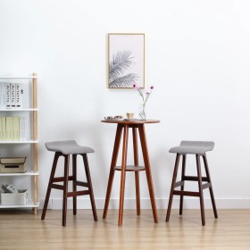 Kitchen stools 2 units light gray fabric by vidaXL, Kitchen stools - Ref: Foro24-249584, Price: 101,81 €, Discount: %
