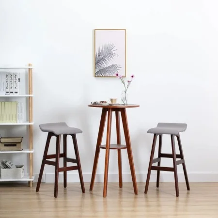 Kitchen stools 2 units light gray fabric by vidaXL, Kitchen stools - Ref: Foro24-249584, Price: 100,56 €, Discount: %