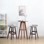 Kitchen stools 2 units light gray fabric by vidaXL, Kitchen stools - Ref: Foro24-249584, Price: 100,56 €, Discount: %