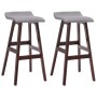 Küchenhocker 2 Einheiten hellgrauer Stoff von vidaXL, Küchenhocker - Ref: Foro24-249584, Preis: 101,81 €, Rabatt: %