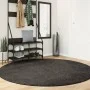 Alfombra pelo largo aspecto brillante ISTAN antracita Ø 200 cm by , Rugs - Ref: Foro24-375649, Price: 82,06 €, Discount: %