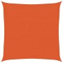 Toldo de vela HDPE naranja 160 g/m² 3x3 m