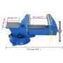 Tornillo de banco hierro fundido azul 200 mm by , Clamps and screws - Ref: Foro24-154641, Price: 120,32 €, Discount: %
