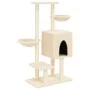 Katzenkratzbaum mit Sisalstangen in Cremefarbe, 117 cm. von , Katzenmöbel - Ref: Foro24-172118, Preis: 56,88 €, Rabatt: %