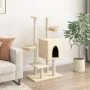 Katzenkratzbaum mit Sisalstangen in Cremefarbe, 117 cm. von , Katzenmöbel - Ref: Foro24-172118, Preis: 56,88 €, Rabatt: %