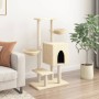 Rascador para gatos con postes de sisal color crema 117 cm by , Cat furniture - Ref: Foro24-172118, Price: 57,91 €, Discount: %
